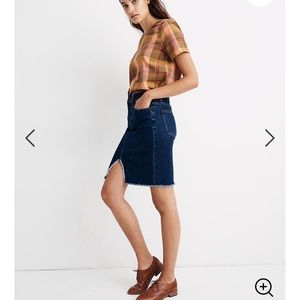 MADEWELL Stretchy Denim Skirt
